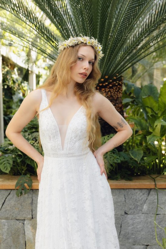 LESIA - Farba šiat: Ivory, Veľkosť šiat: 34