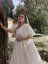 Sasha PLUS SIZE - Farba šiat: Champagne, Veľkosť šiat (PLUS SIZE): 46, Typ viazania: Šnurovačka