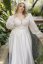 ANGELA - Farba šiat: Ivory, Veľkosť šiat (PLUS SIZE): 46, Typ viazania: Šnurovačka