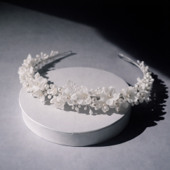 Čelenka keramické kvietky a slzičky